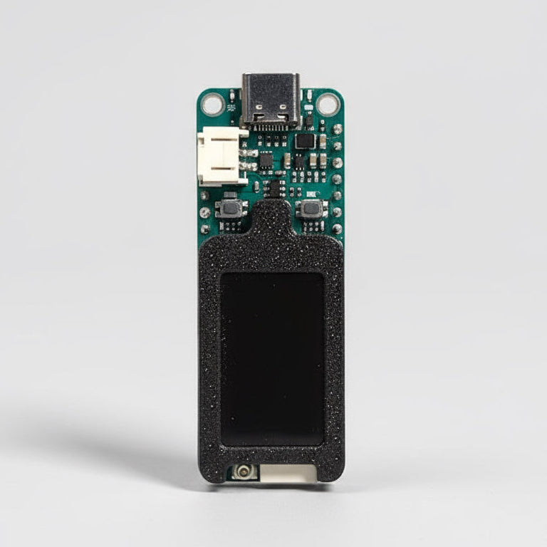 FoBE Quill nRF52840 Mesh IoT board showing nRF52840 SoC and SX1262 LoRa module