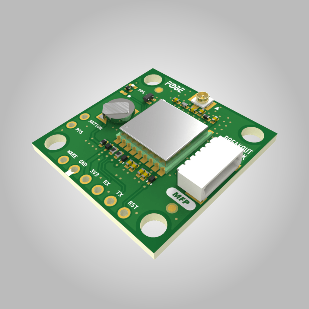 FoBE Breakout L76K multi-constellation GNSS GPS module with Quectel L76K and U.FL antenna connector
