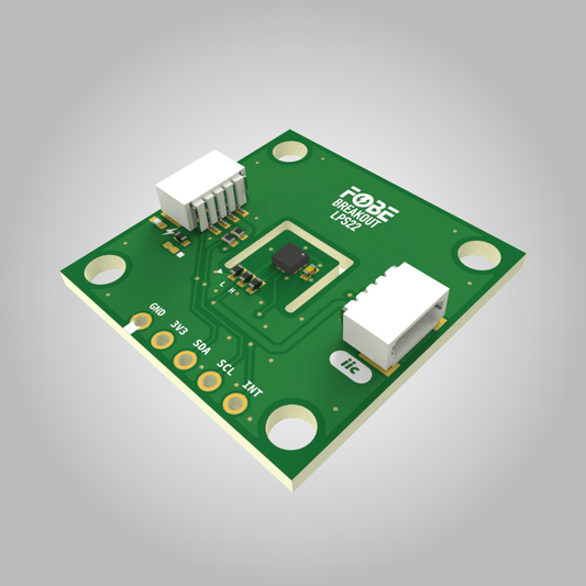 FoBE Breakout LPS22 barometric pressure sensor with ST LPS22HB 24-bit output and I2C interface
