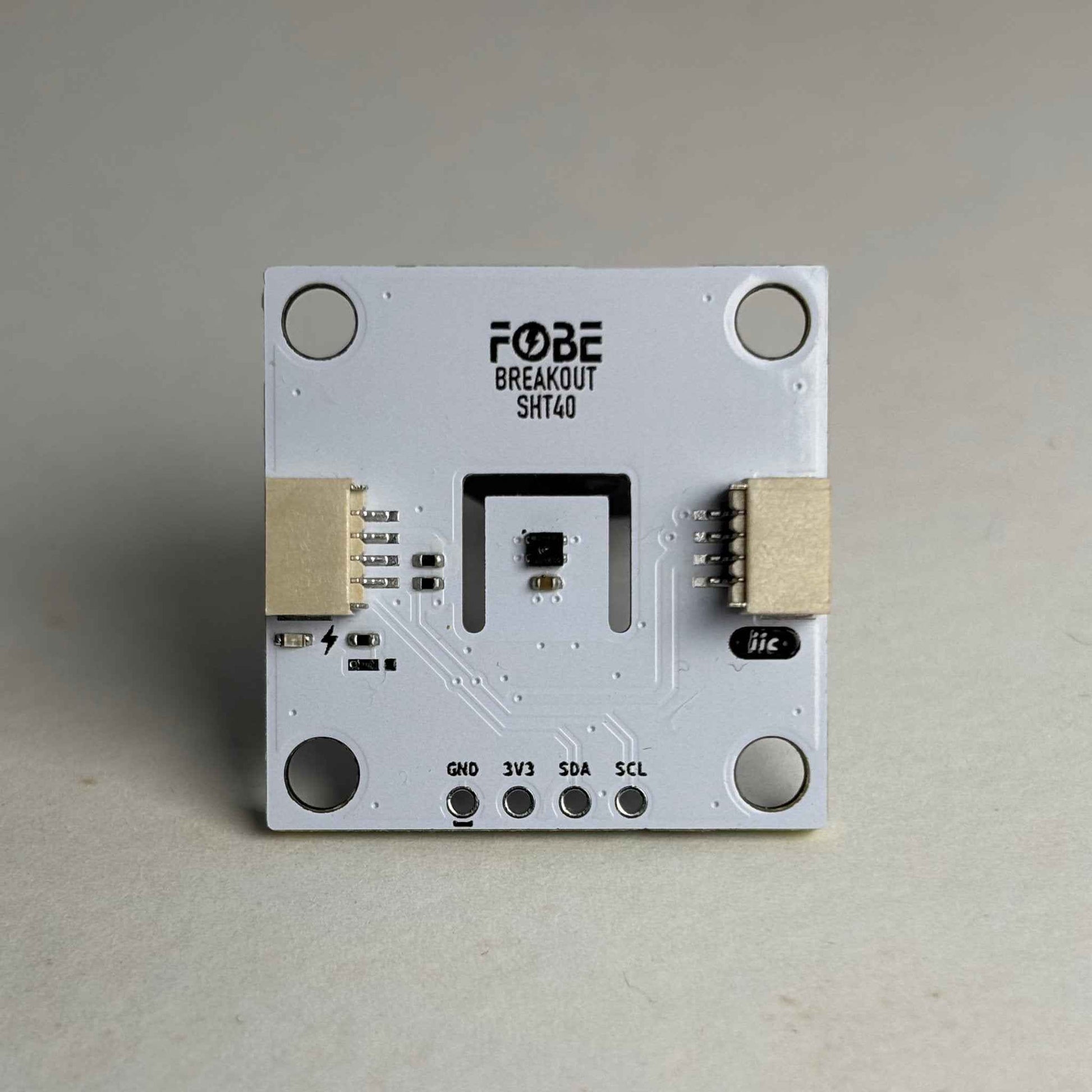 FoBE Breakout SHT40 ultra-low power climate sensor with ±1.5%RH and ±0.1°C accuracy
