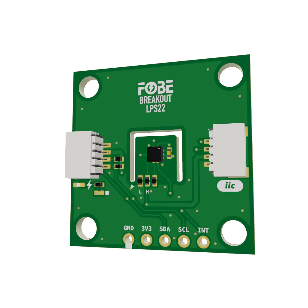 FoBE Breakout LPS22 - Barometric Pressure Sensor 3D Model