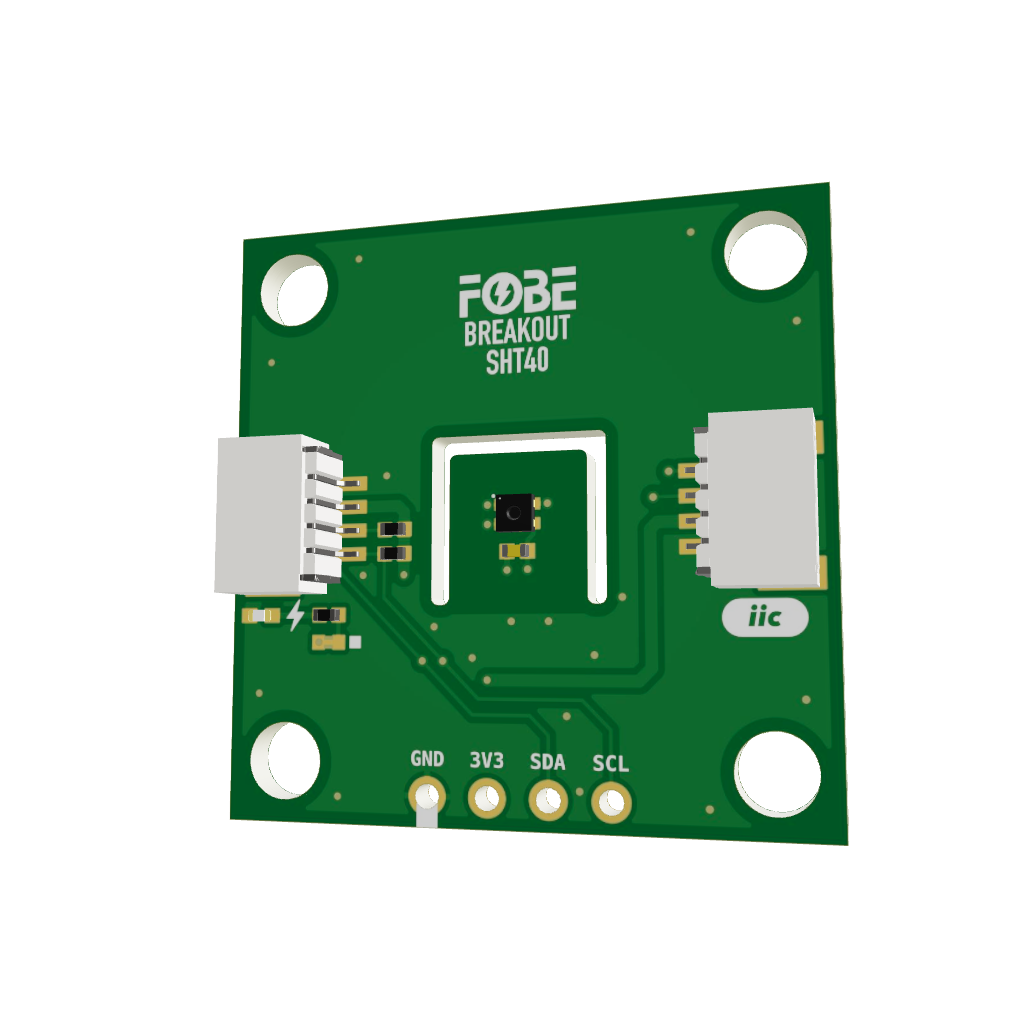FoBE Breakout SHT40 - Temperature & Humidity Sensor 3D Model
