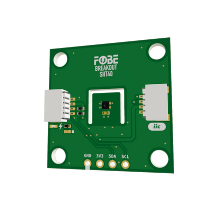 FoBE Breakout SHT40 - Temperature & Humidity Sensor 3D Model