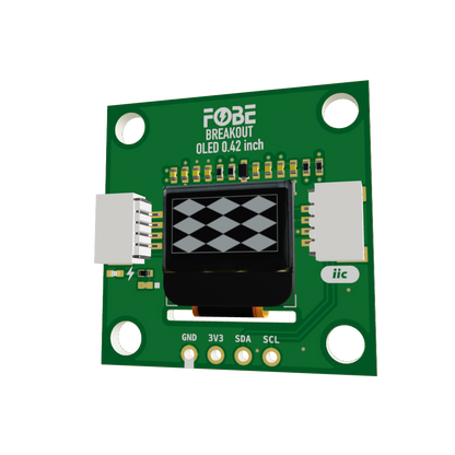 FoBE Breakout OLED 0.42 inch -72x40 Monochrome Display