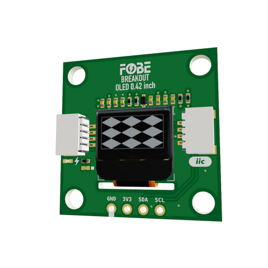 FoBE Breakout OLED 0.42 inch -72x40 Monochrome Display