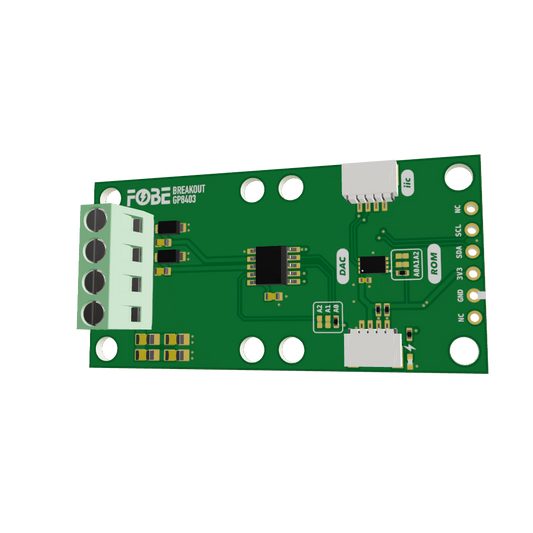 FoBE Breakout GP8403 - 0-5V/0-10V 2-Channel IIC DAC