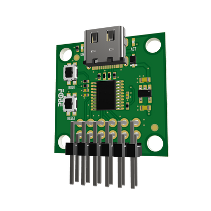 FoBE Breakout CMSIS-DAP Lite ARM Cortex-M debugger with CH32V203 and USB-C
