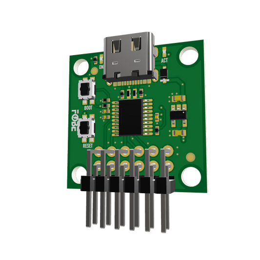 FoBE Breakout CMSIS-DAP Lite ARM Cortex-M debugger with CH32V203 and USB-C
